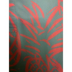 Chubbies Pineapple Print Performance Polo Shirt Men 2XL Aqua Pink Golf Casual