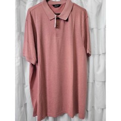 Member’s Mark Mens XXL Mauve Pink Stretch Pique Polo Short Sleeve Shirt NWT 630
