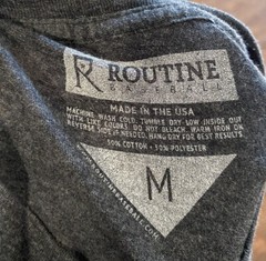 Routine Baseball Mens Medium T- Shirt