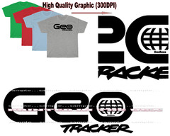 Geo Tracker Rare Fun Mini SUV Model Logo DigiRods / Koolart T Shirt – 4 Colors