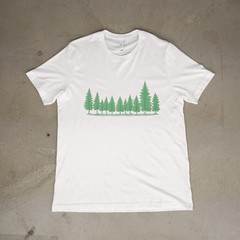 Minimalist Pine Forest Trees Nature Outdoor Evergreen Unisex T-Shirt