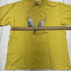 Vintage Looney Tunes Yellow Tweety Bird y2k Short Sleeve T-Shirt Adult Size L