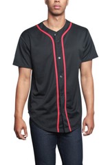 Men’s Basic Sports Team Uniform Plain Raglan Baseball Jersey T-shirt STS0171-A8I