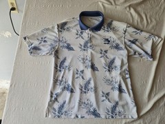 Diamond Head Wear Wailea Hawaiian Print Polo Shirt Size Large