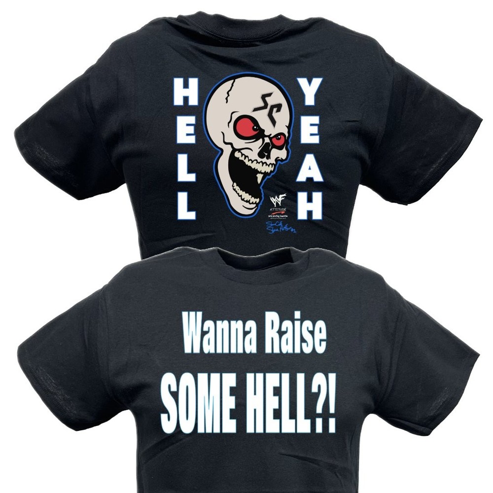 Stone Cold Steve Austin Hell Yeah Skull T-shirt