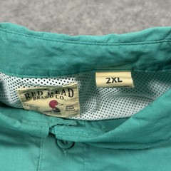 RedHead Lightweight Button-Down Outdoor Casual Shirt Men’s Size 2XL Teal Green