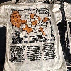 Posty Co Post Malone Big Stadium Tour T-Shirt Size Medium ! Super Rare