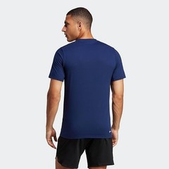Brand New Adidas Mens Essentials Feelready Training T-Shirt – Navy – FREE SHIP