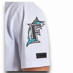 PRO Standard – Florida Marlins Flame Tee MLB Baseball – Mens Size Med – Blue