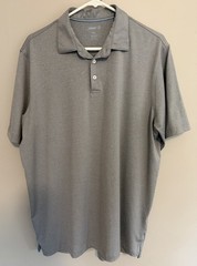 JOHNNIE-O Mens XL Polo Shirt Golf Performance Stretch Short Sleeve Heather Gray
