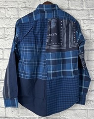 NWT Ralph Lauren Men’s Plaid Patchwork Eagle Stars Shirt Sz Small 2019 Holiday