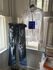 Comme Des Garçons Junya Watanabe Man x Luigi Borrelli Patchwork Dress Shirt M