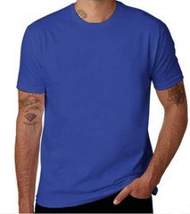 Solid Color Basic Short Sleeve T-Shirt, Regular Fit Casual Streetwear for Men