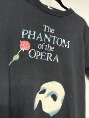 Vtg 90s Phantom of the Opera Single Stitch Graphic T-Shirt Men’s Large Black USA