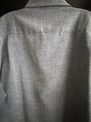 Coofandy Men’s Short Sleeve Button Down Lightweight Linen Shirt, 2XL, Gray