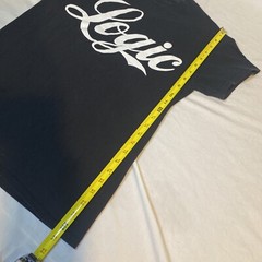 Logic Black Script Logo Tee Size Small Rap Hip-Hop Unisex T-Shirt Men Women Teen