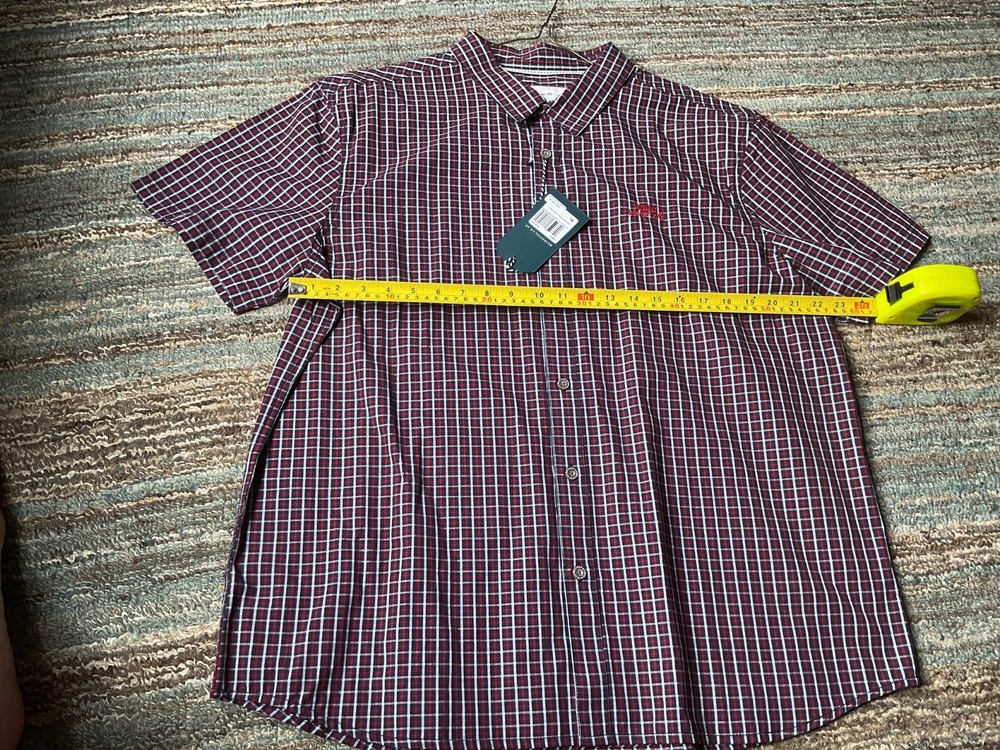 weird fish – midnight – judd short sleeve check shirt – XL – BNWT