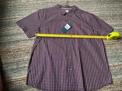 weird fish – midnight – judd short sleeve check shirt – XL – BNWT