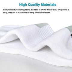 Women’s Athletic Cushioned Low Cut Socks Size 6-9 White 6 Pairs