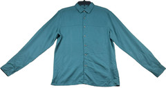 International Concepts Button Down Shirt Mens size Small Green Lyocell New
