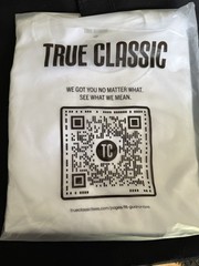 True Classic Mens Crew Neck Short Sleeve White polyester Blend T-Shirt XL