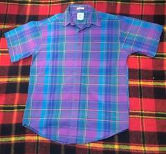 VINTAGE ARROW RIVER BRAND SHIRT MULTI COLOR STRIPED 100% COTTON LARGE USA MADE