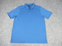 Oakley Polo Shirt Mens 2XL XXL W48in Light Blue Golf Logo Outdoor Adult Active