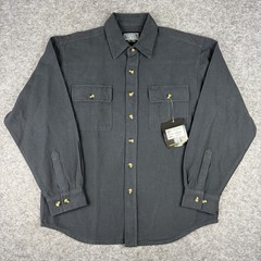 Guide’s Choice Moleskin Button Down Men’s Large Charcoal Gray NWT $100 MSRP