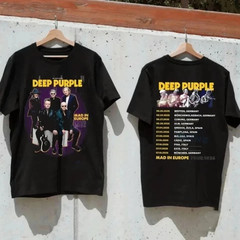 Hot!! Deep Purple Mad in Europe Tour 2026 Reprint T-Shirt Unisex, Gift Fan