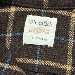 Vintage Plaid Button Up loop collar Dacron Polyester Orlon Acrylic 50s 60s