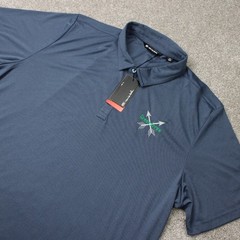 Travis Mathew Polo Shirt NWT Mens 3XL Blue Prestige Pure Performance Golf S/S