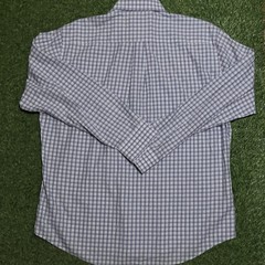Peter Millar Long Sleeve Button Up Dress Shirt Blue/Purple/White Plaid Size XL