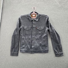 Levi’s Men Jacket M Gray Trucker Button Long Sleeve