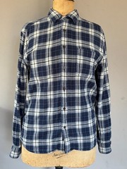 Faherty Heritage Large Reversible Workwear Reversible Heavyweight Flannel Button