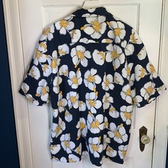 Burnside Aloha Hawaiian Tropical Tiki Floral Print Button Shirt M-090 Sz XL