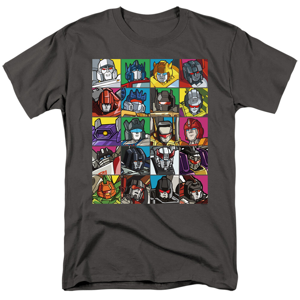 The Transformers Character Square Licensed Adult T-Shirt