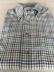 Ben Silver Charleston Button Down Multicolor Shirt Sz M Made In Canada
