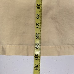 Carribean Men’s Solid Shirt Button Down Yellow sz Large Silk