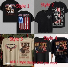 Hot!! Kid Rock 250 Years In The Making Tour 2026 T shirt Reprint