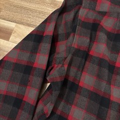 2 Vtg Pendleton Button Down Flannel Size L 100% Virgin Wool Made In USA Holes
