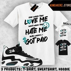 Shirt To Match AM 1 Freshwater 2026 Sneaker Matching Tee Love Hate Got Paid