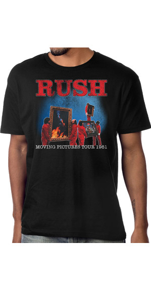 Control Rush Moving Pictures Tour 1981 Mens Rock Band Music Graphic T Shirt