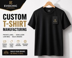 Custom T Shirt Manufacturer OEM Private Label Low MOQ Bulk Orders Made to Order