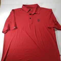 Straight Down Performance Cypress Point Golf Club Polo Size XL Men Red