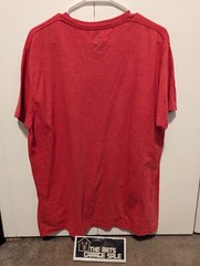 Marvel Deadpool Men’s Short Sleeve Graphic Print T-Shirt Size L Color Rouge Red