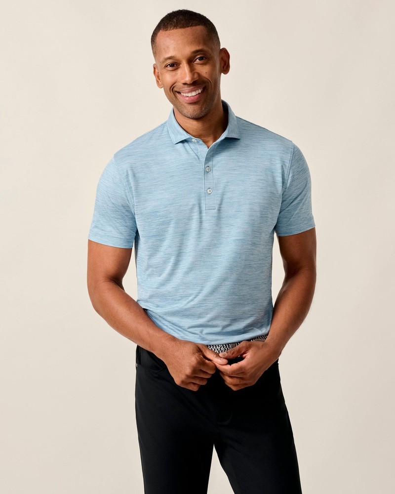 johnnie-O Featherweight Performance Polo – Huronn Mens Tide Size XL (7851687)