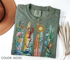 Ocean Brushstroke Comfort Tee