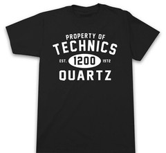 PROPERTY OF TECHNICS 1200’S T SHIRT DJ 1200 TURNTABLE MUSIC TURNTABLE DJ