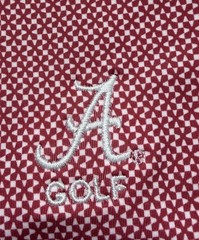 FootJoy University of Alabama Golf Team Polo L Crimson White Polo Shirt