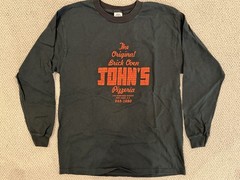 NYC John’s of Bleecker Street Pizzeria Restaurant Long Sleeve Shirt! NEVER WORN!